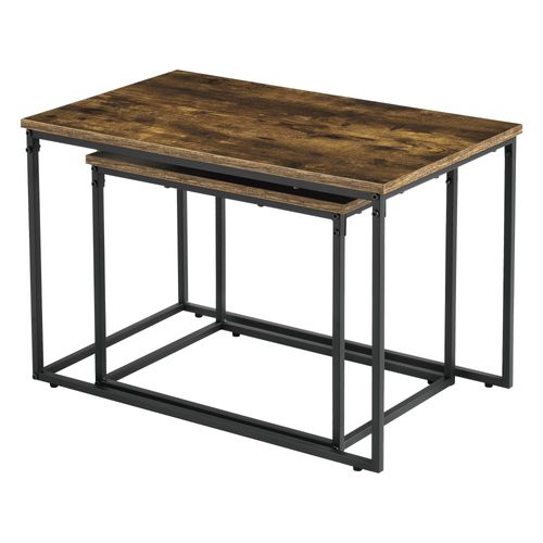 Set De 2 Tables Basses Gigognes Effet Bois Foncé 03_0008358