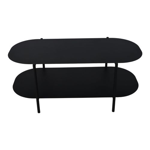 Table Basse Acier 112 X 62 X 41 Cm Noir Mat 03_0008436