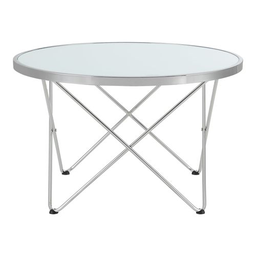 Table Basse 80 X 50 Cm Ronde Métal 03_0008473