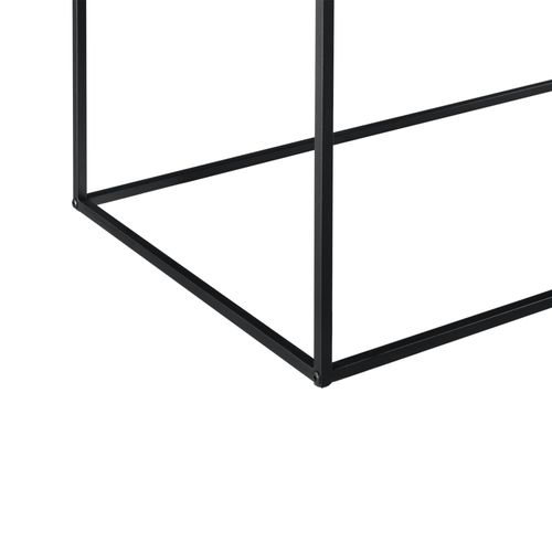 Table Console En Métal 40 X 110 X 50 Cm Noir Mat 03_0008561