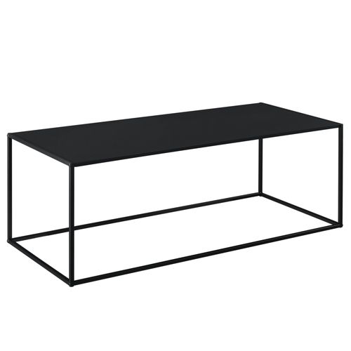Table Console En Métal 40 X 110 X 50 Cm Noir Mat 03_0008561