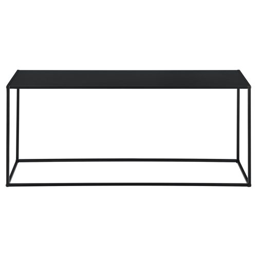 Table Console En Métal 50 X 115 X 32 Cm Noir Mat 03_0008562