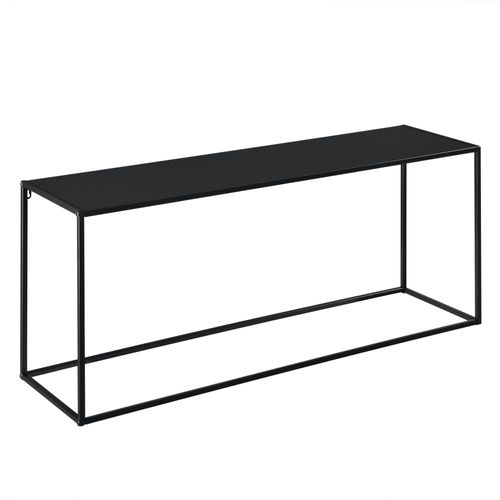 Table Console En Métal 50 X 115 X 32 Cm Noir Mat 03_0008562