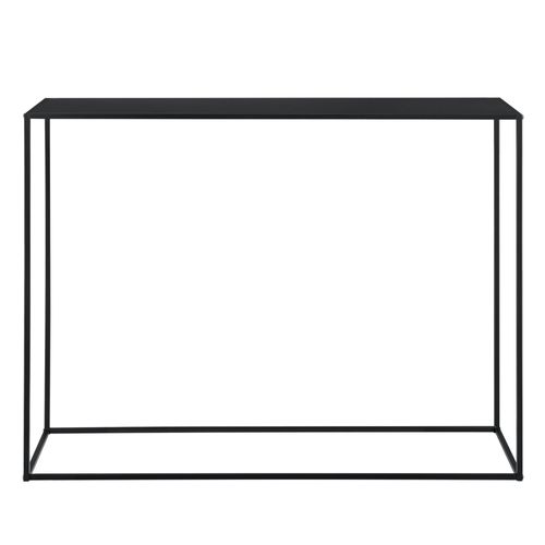 Table Console En Métal 92 X 115 X 32 Cm Noir Mat 03_0008565