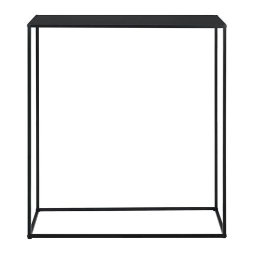 Table Console En Métal 92 X 80 X 32 Cm Noir Mat 03_0008566