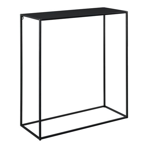 Table Console En Métal 92 X 80 X 32 Cm Noir Mat 03_0008566
