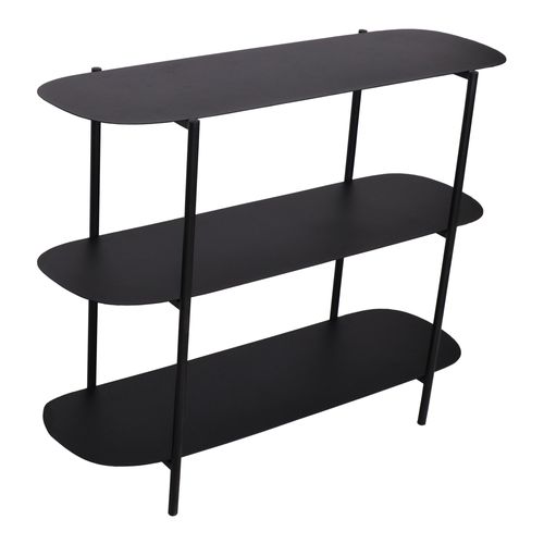 Table Console Acier 70 X 90 X 32 Cm Noir 03_0008567