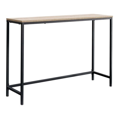 Table Console 80 X 100 X 30 Cm Noir Et Effet Bois 03_0008578