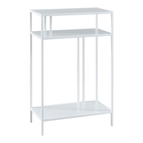Table Console Métal 85 X 55 X 30 Cm Blanc 03_0008583