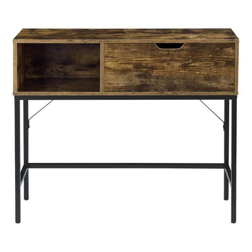 Table Console Tranemo 92 X 30 X 80 Cm Effet Bois Foncé Noir 03_0008596
