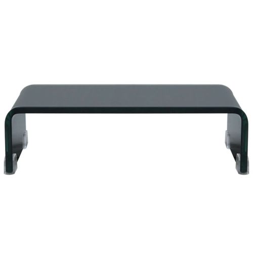 Meuble Télé Buffet TV Télévision Design Pratique Support Pour Moniteur 40 Cm Verre No