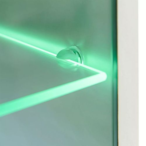 Meuble Télé Buffet TV Télévision Design Pratique Mural 5 Pièces Avec Éclairage LED No