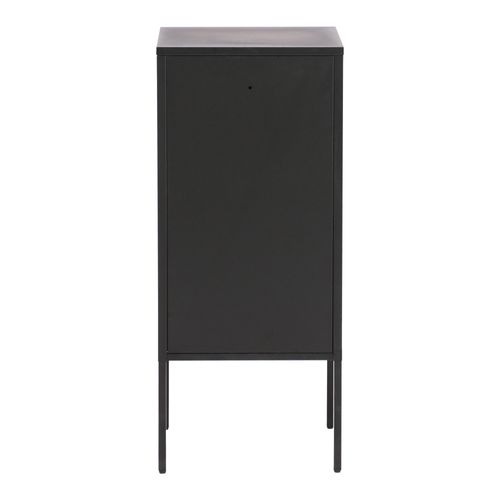 Lot De 2 Table De Chevet Acier 82 X 35 X 35 Cm Noir 03_0008692