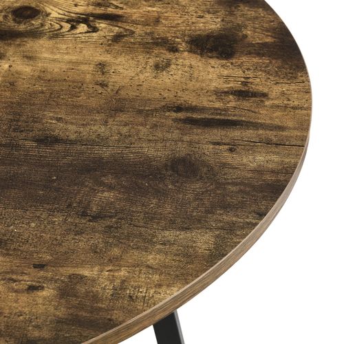 Table De Salle à Manger 78 X 80 Cm Effet Bois Foncé 03_0008708