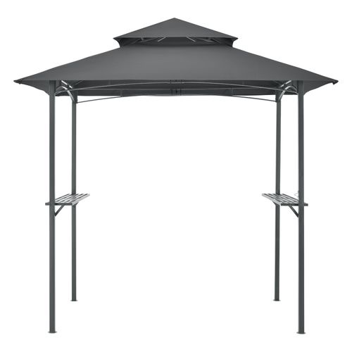 Tonnelle De Barbecue 250 X 241 X 151 Cm Anthracite Gris Foncé 03_0008738