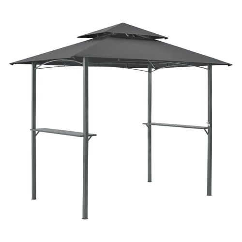Tonnelle De Barbecue 250 X 241 X 151 Cm Anthracite Gris Foncé 03_0008738