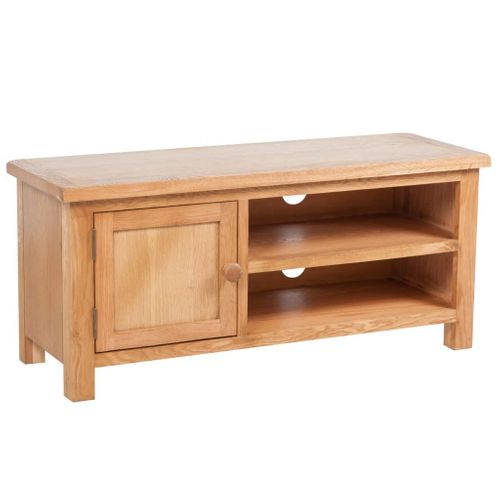 Meuble Télé Buffet TV Télévision Design Pratique 103 Cm Bois De Chêne Solide 2502263