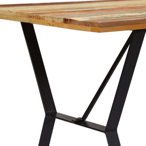 Table De Salle à Manger Design 140x80x76cm Bois De Récupération Massif 0902153