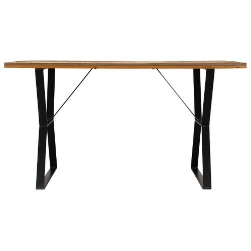Table De Salle à Manger Design 140x80x76cm Bois De Récupération Massif 0902153