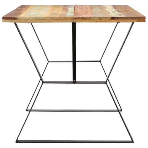Table De Salle à Manger Design 140x80x76cm Bois De Récupération Massif 0902153