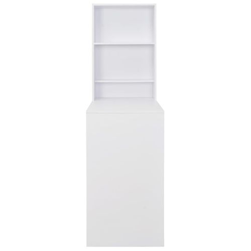 Table Haute Mange Debout Bar Bistrot Avec Armoire Blanc 200 Cm 0902042