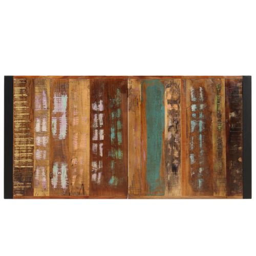 Table De Salle à Manger Design 140 Cm Bois De Récupération Massif 0902148