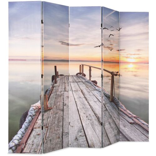 Paravent Séparateur De Pièce Cloison De Séparation Décoration Meuble Pliable 200 Cm L