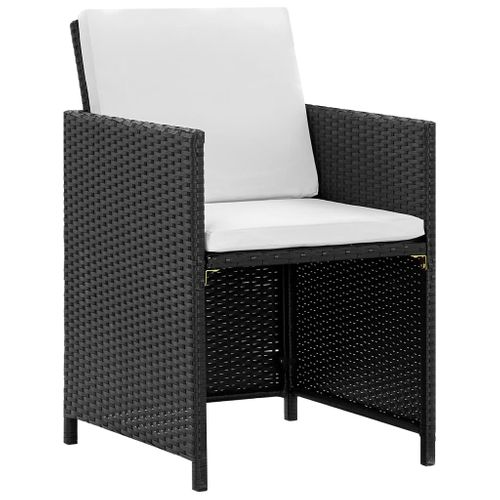 Salon De Jardin Meuble D'extérieur Ensemble De Mobilier Encastrable 9 Pièces Et Coussin Résine