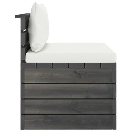 Salon De Jardin Palette Meuble D'extérieur Ensemble De Mobilier 2 Pièces Avec Coussin