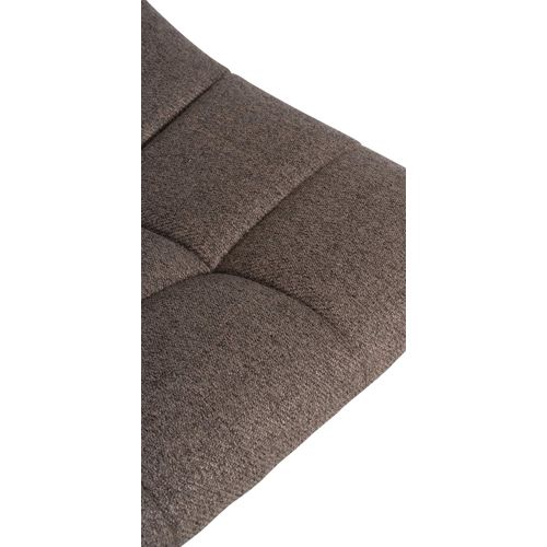 Lot De 2 Tabourets De Bar En Tissu Taupe Base Métal Noir Réglable En Hauteur Et Repose-pieds Tdb10