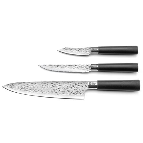 Katana - Set 3 Couteaux De Cuisine : Office, Utile Et Chef
