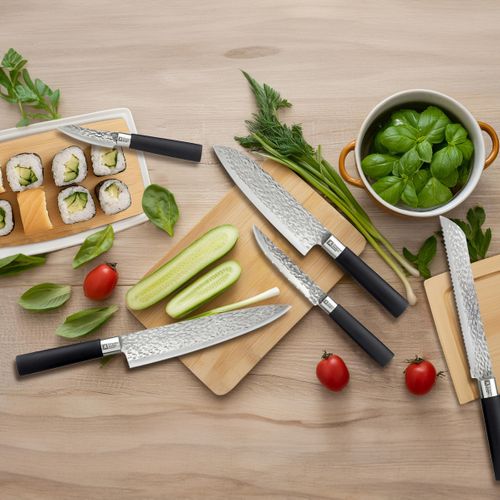 Katana - Set 5 Couteaux De Cuisine