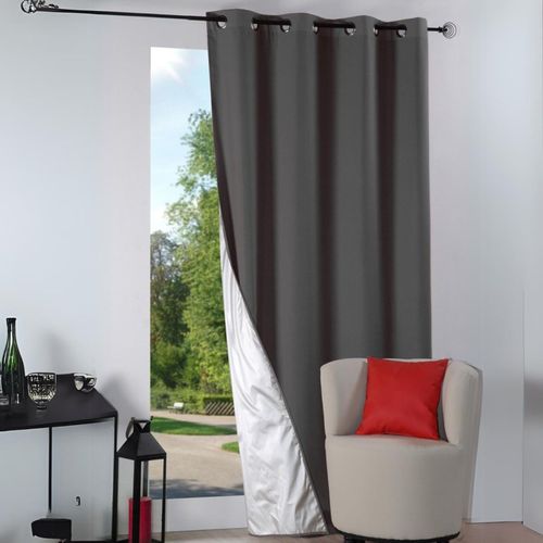 Rideau Thermique Été - 135x240 Cm - Gris Anthracite