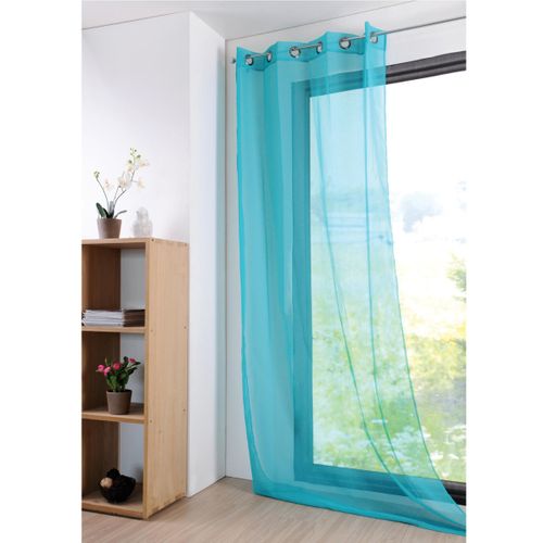 Voilage Uni Léger Avec 16 Coloris - 135 X 260 Cm - Céladon