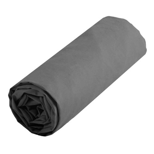 Drap Housse Uni En Coton - 180 X 200 Cm - Anthracite