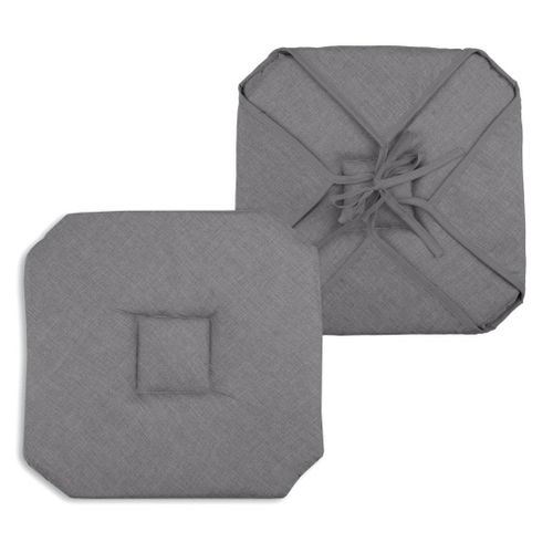 Galette De Chaise Italienne Et Unie - 40 X 40 Cm - Anthracite