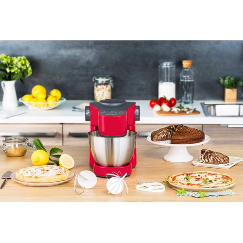 Robot Pâtissier Wizzo - 1000w - Rouge + Blender - Qa311510