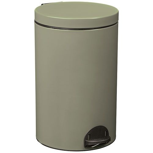 Poubelle à Pédale 20l Gris Vert - 90246