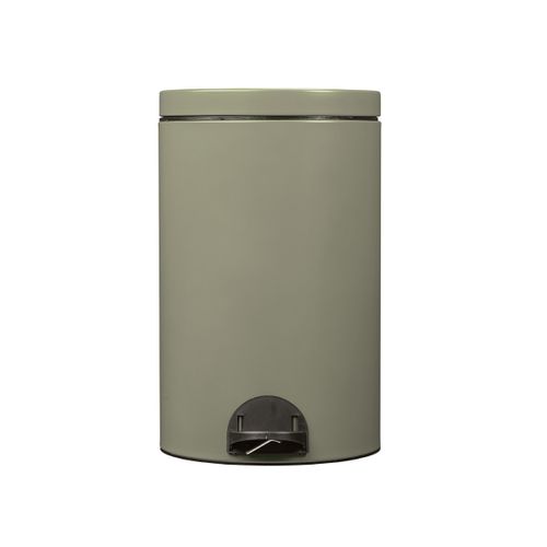 Poubelle à Pédale 20l Gris Vert - 90246