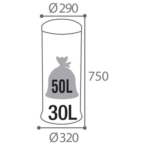 Poubelle De Cuisine à Pédale 30l Fabriqué En France - Bomba Rossignol