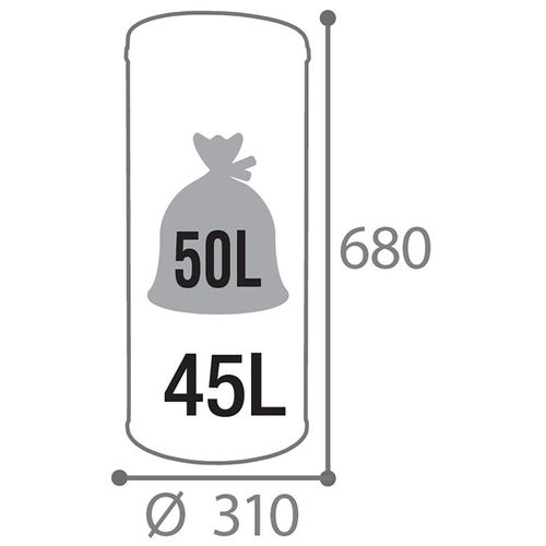 Poubelle De Cuisine Automatique 45l Fabriqué En France - Sensitive Rossignol