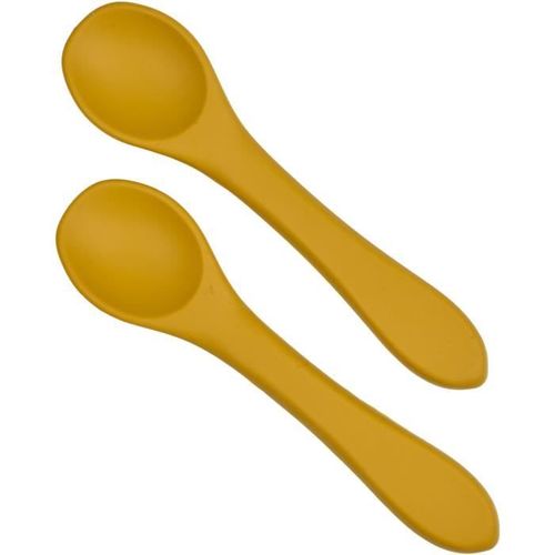 Pack Repas - Silicone - Jaune Miel - Assiette, Bol, Bavoir Et Cuilleres