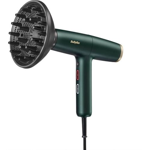 Seche-cheveux - D6555de - Air Power Pro Vert - Moteur Numérique - Systeme Ionique - Ultra-silencieu