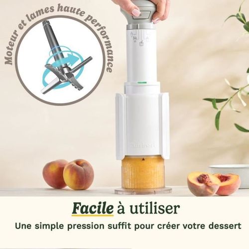 Sorbetière électrique Freezewand 250W, 3 pots 240ml, 5 fonctions