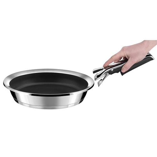 Ycône - Poêle 28cm Inox Revêtement Greblon C3
