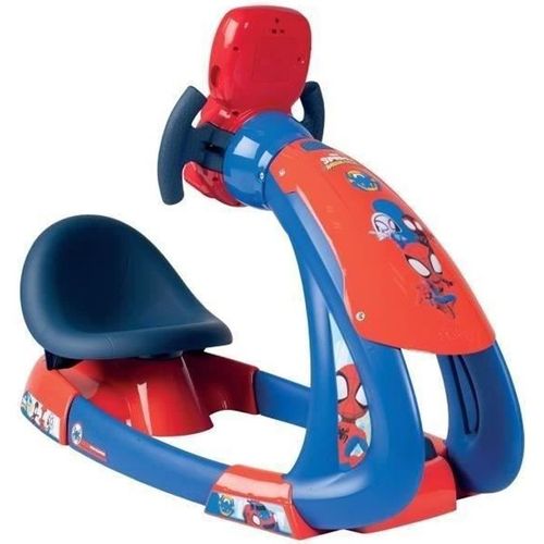 Spidey - V8 Driver - Simulateur De Conduite Pour Enfant - Siege Ajustable - Sons Et Lumieres