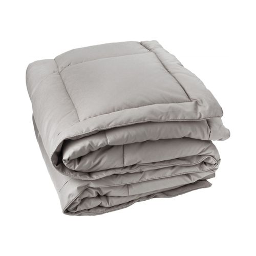 Dessus De Lit Matelassé Peau De Pêche  - 220x240 Cm - Gris Clair