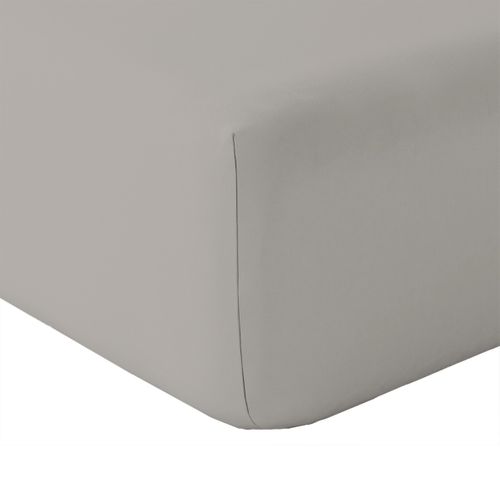 Drap Housse En Coton Lavé  - 160x200 Cm - Gris