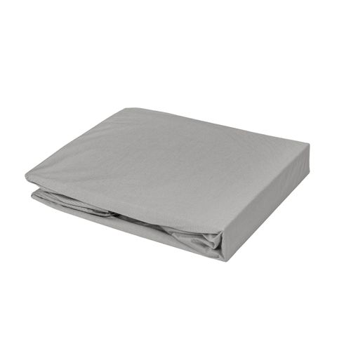 Drap Housse Élastiqué En 100% Coton Peigné - 85x195 Cm - Taupe