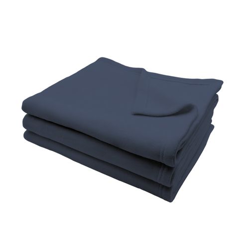 Couverture Teddy Liberty 240 X 260 Cm Bleu Foncé
